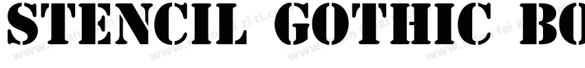 Stencil Gothic bold字体转换